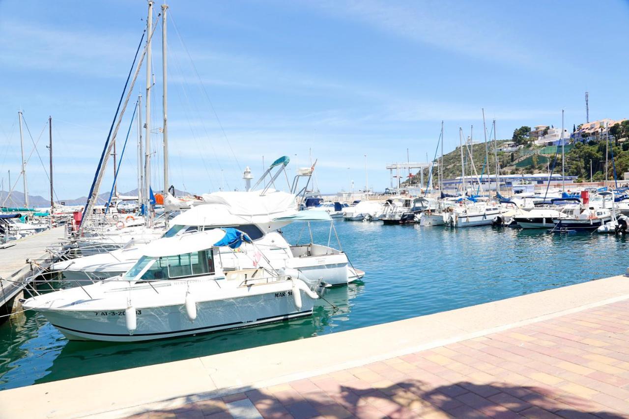 Apartamento A Pie De Playa Del Puerto De Mazarron. Buitenkant foto